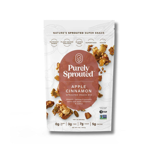Apple Cinnamon Sprouted Snack Mix 4 oz bag