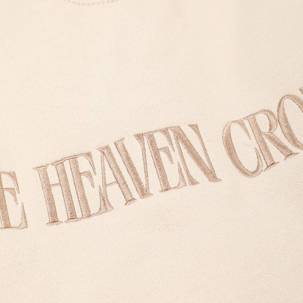 MAKE HEAVEN CROWDED Embroidered Heavyweight Sweatshirt