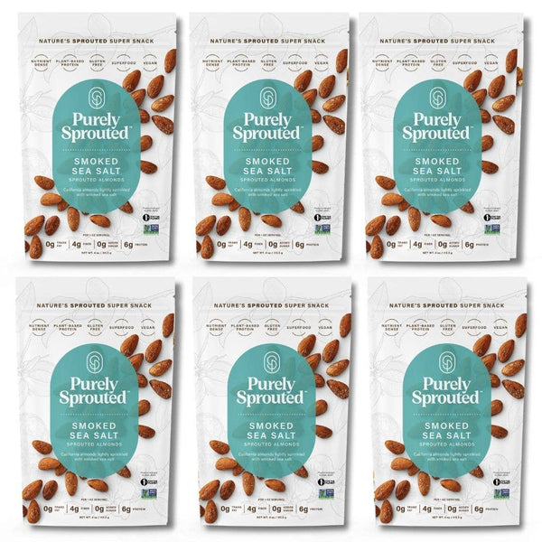 Smoked Sea Salt Sprouted Almonds 4 oz bag