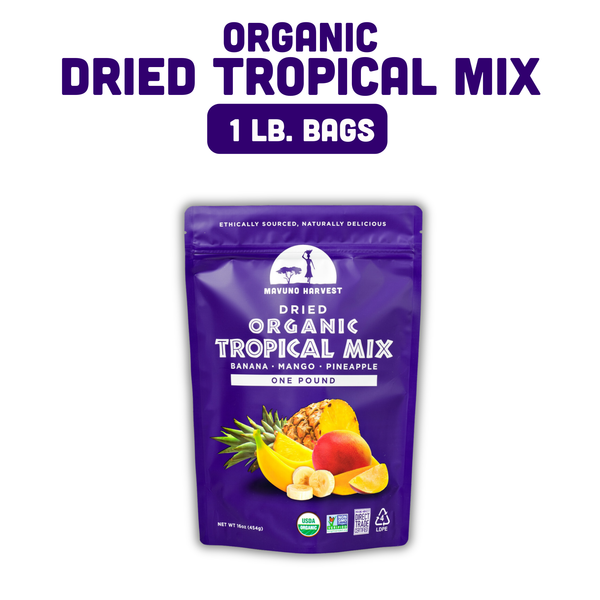 Organic Dried Tropical Mix (Mango, Banana, Pineapple)