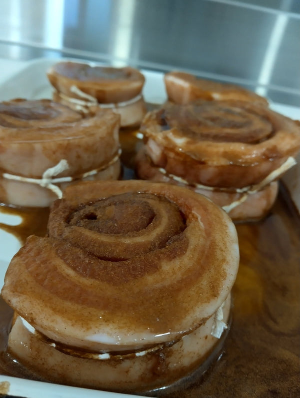 Pork Belly Cinnamon Rolls/piece