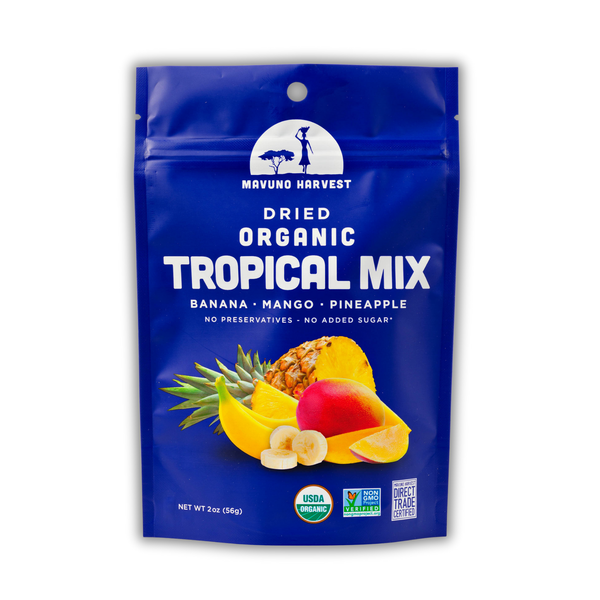 Organic Dried Tropical Mix (Mango, Banana, Pineapple)